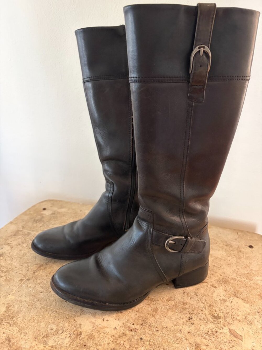 Ariat York Tall Riding Boots Black Leather Women’s 6.5M – Equestrian